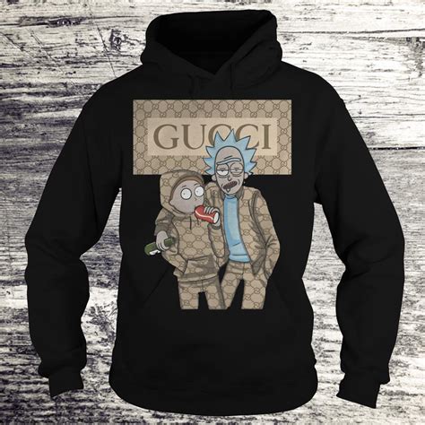 gucci rick and morty hoodie